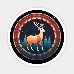 Deer in Ornament, Love Deers Magnet